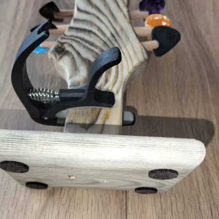 Guitar head stock pick holder