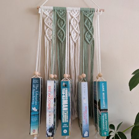 Macrame Book Holder | Hanging Bookshelf | Book Storage