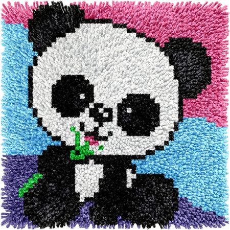 Children’s Rug Making Latch Hooking Kit | Cute Panda