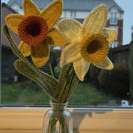 Handmade crochet flowers