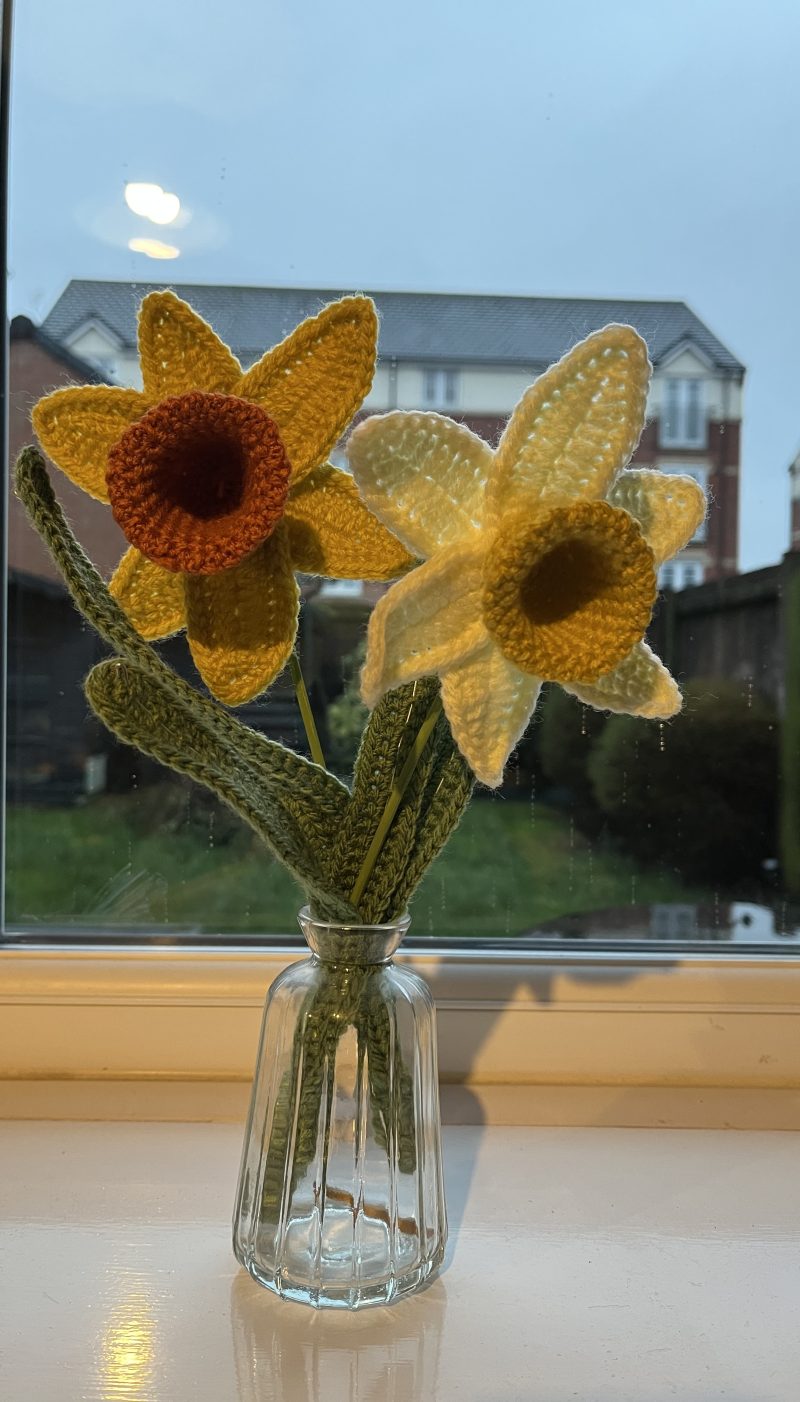 Handmade crochet flowers