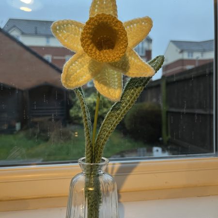 Handmade crochet flowers