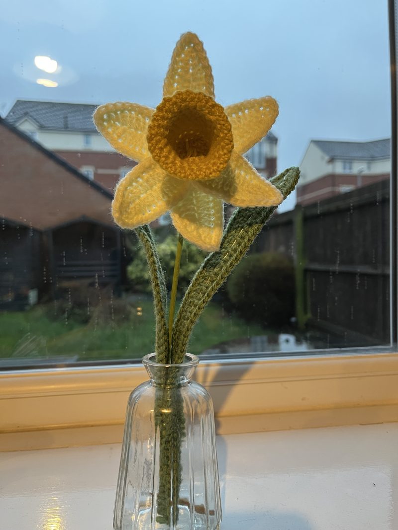 Handmade crochet flowers