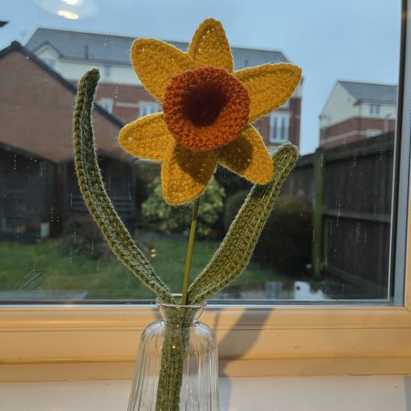 Handmade crochet flowers