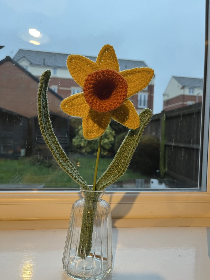 Handmade crochet flowers