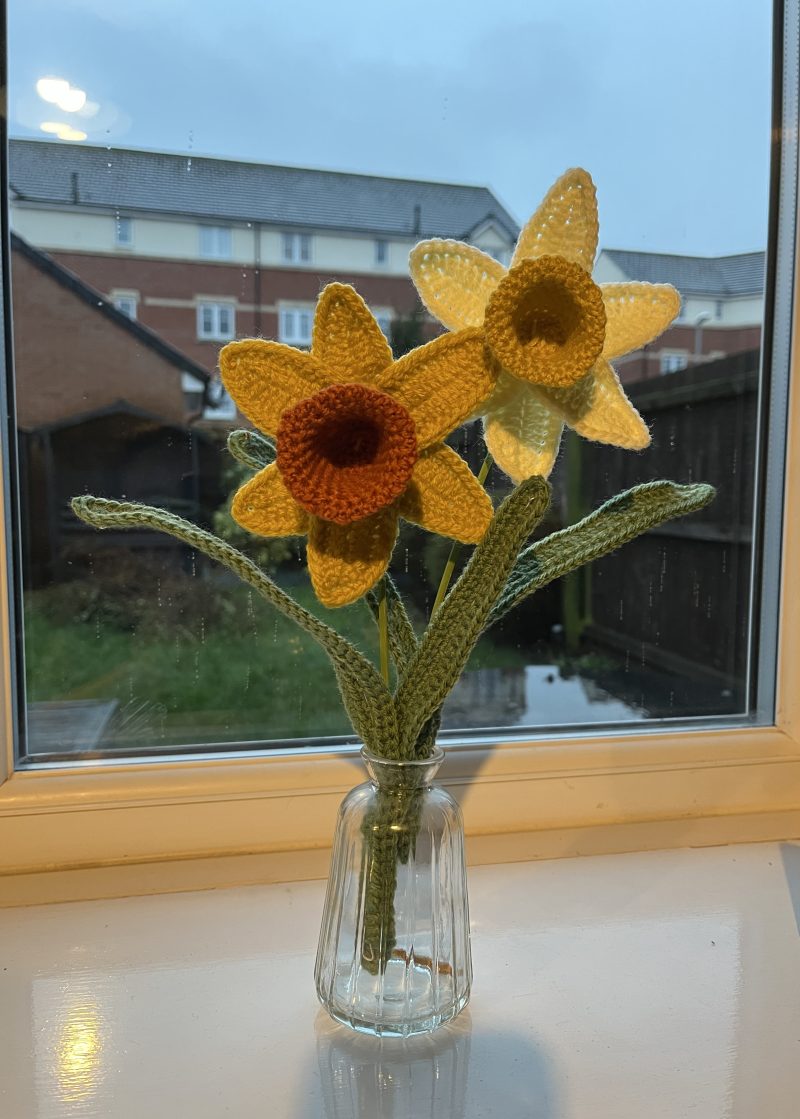 Handmade crochet flowers