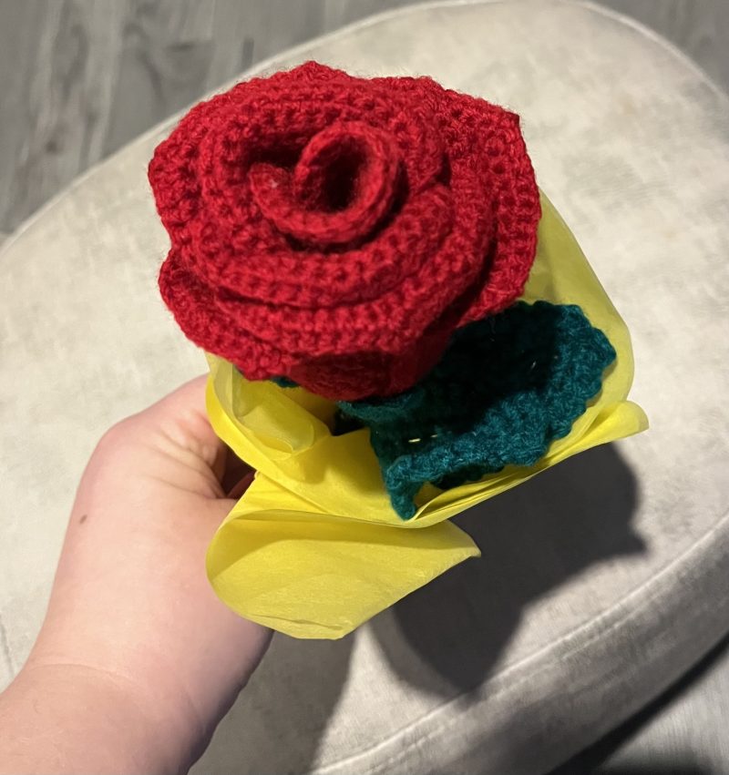 Handmade crochet flowers
