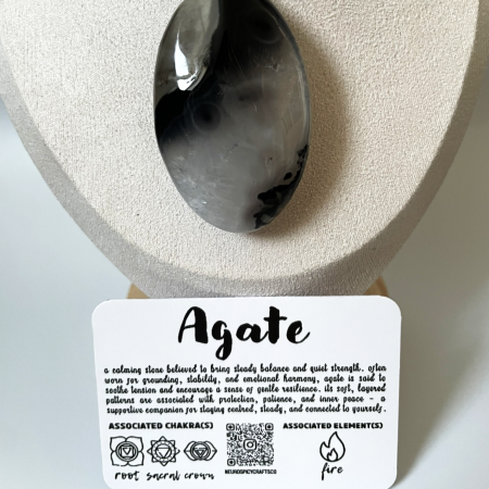 UV Reactive Agate Pendant Necklace • Stainless Steel Chain