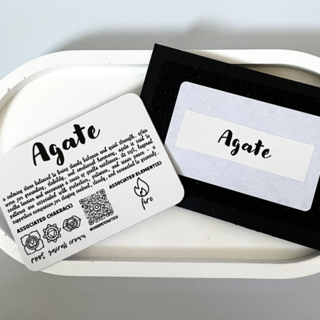 UV Reactive Agate Pendant Necklace • Stainless Steel Chain