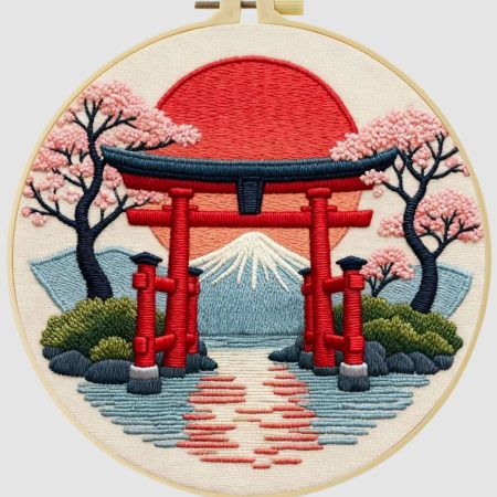 Cross Stitch Embroidery Kit for Beginners | Sunset