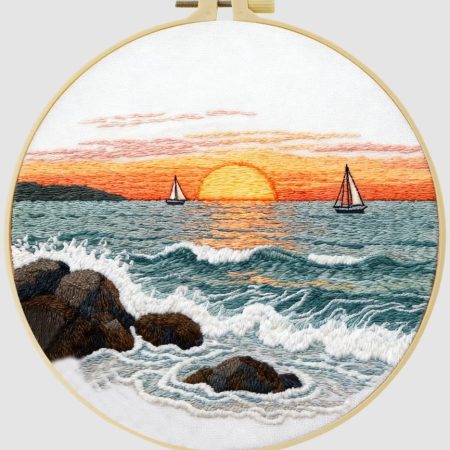 Cross Stitch Embroidery Kit for Beginners | Sea