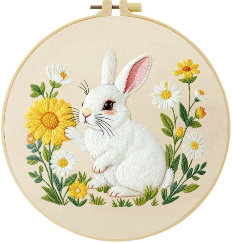 Cross Stitch Embroidery Kit for Beginners | Rabbit