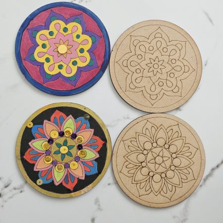 DIY Mandala Art Kit: Mindful Craft, Painting Activity, Gifting, Self care