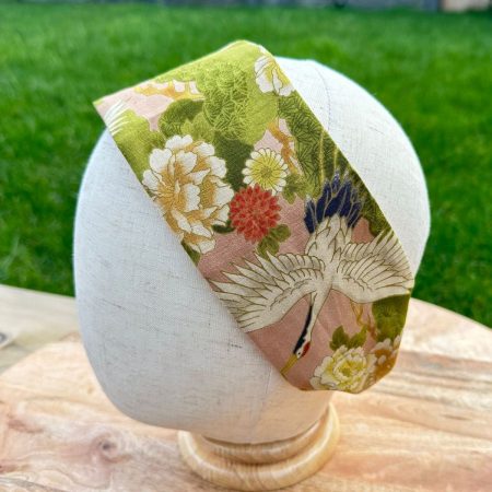 Reversible Floral Cotton Headband , 2-in-1 Hair Band