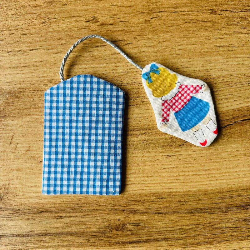 Fabric Teabag Bookmark, Cozy House Tag, Handmade Book Accessory, Reader Gift