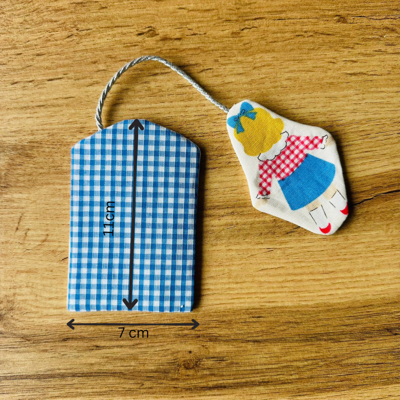 Fabric Teabag Bookmark, Cozy House Tag, Handmade Book Accessory, Reader Gift