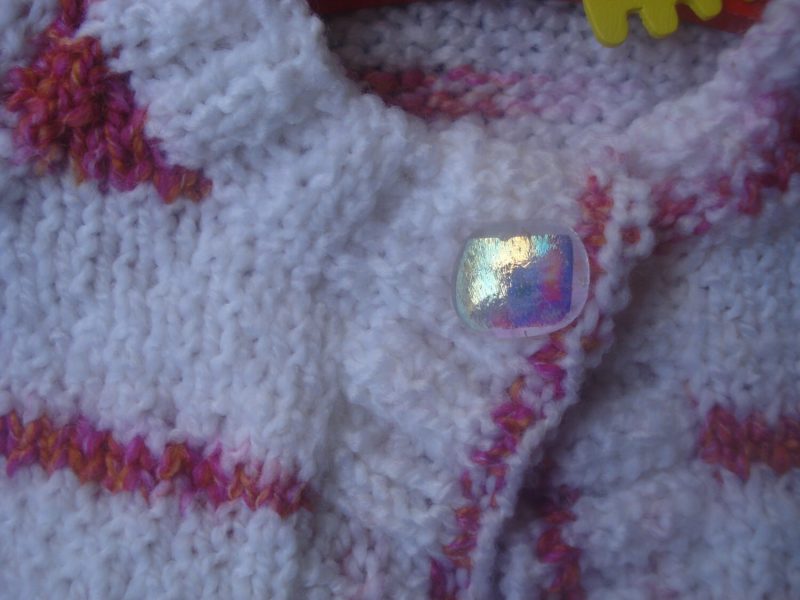 Childs Orange, Red And White Striped Bolero, Cardigan