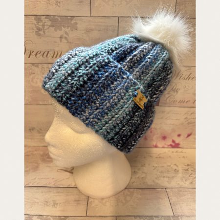 Crocheted Pom Pom Hat - Unisex