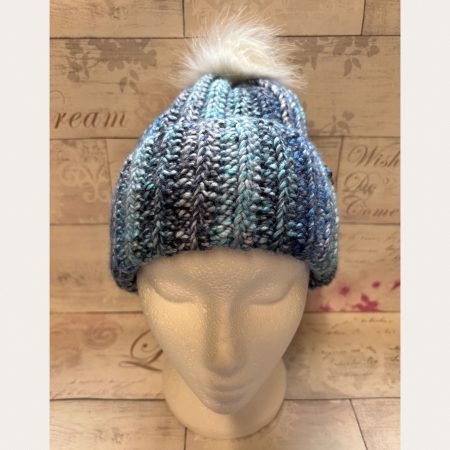 Crocheted Pom Pom Hat - Unisex