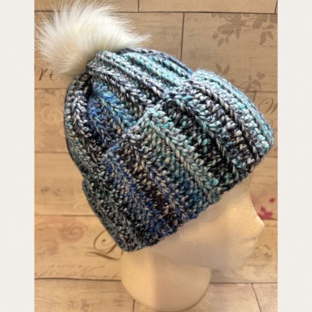 Crocheted Pom Pom Hat - Unisex