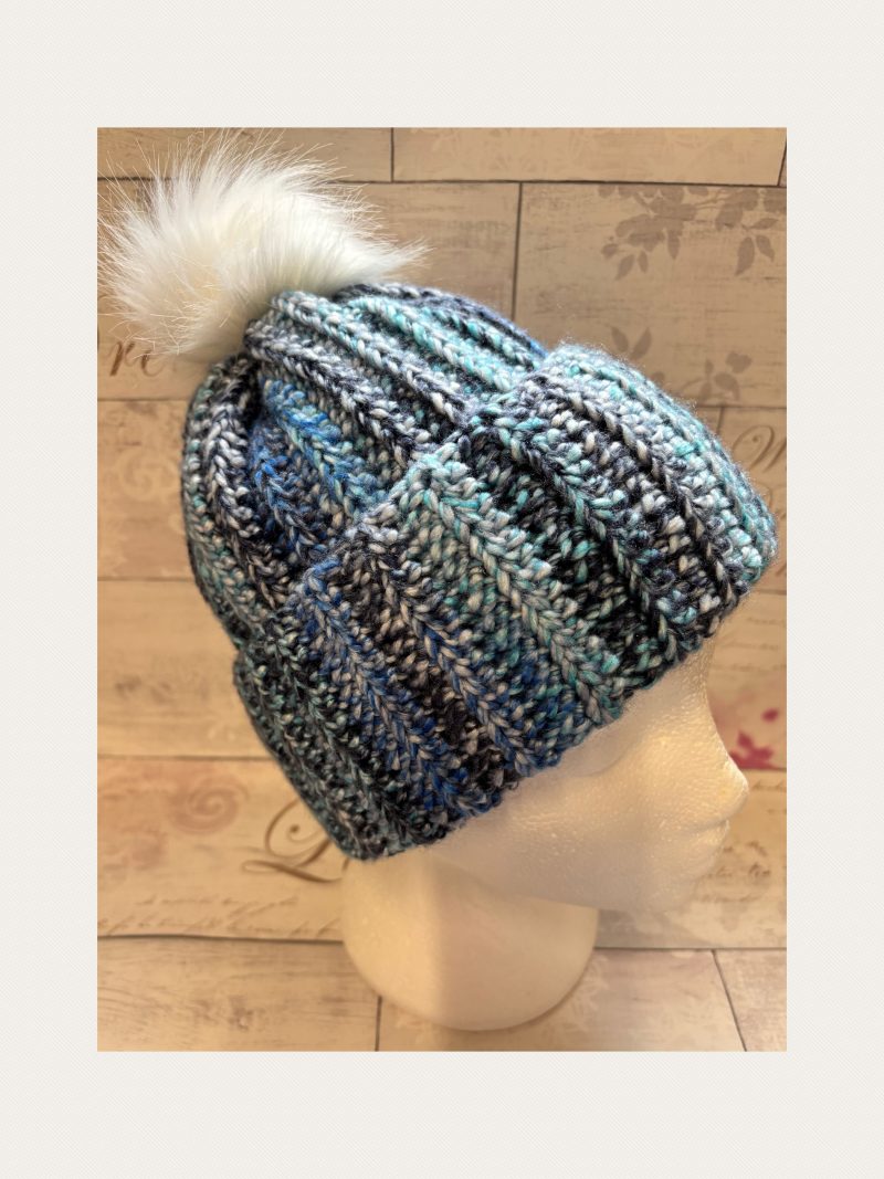Crocheted Pom Pom Hat - Unisex