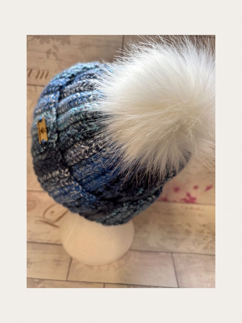Crocheted Pom Pom Hat - Unisex