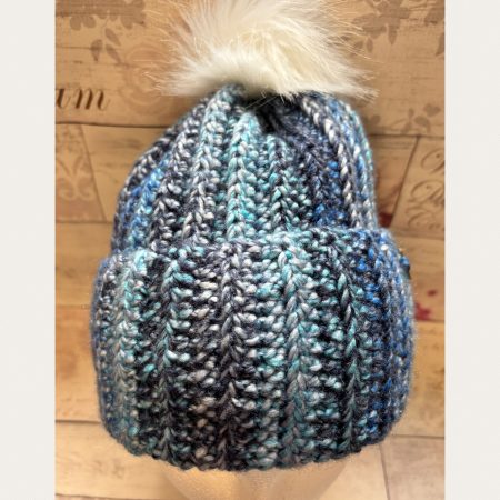 Crocheted Pom Pom Hat - Unisex