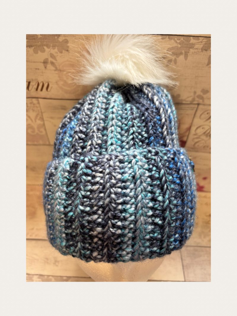 Crocheted Pom Pom Hat - Unisex