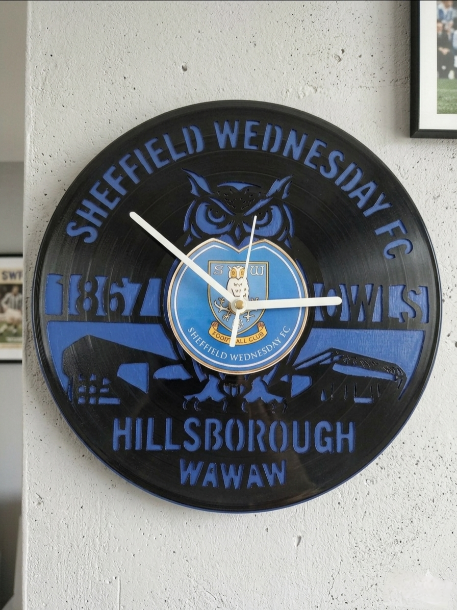Reclaimed Sheffield Wednesday clock