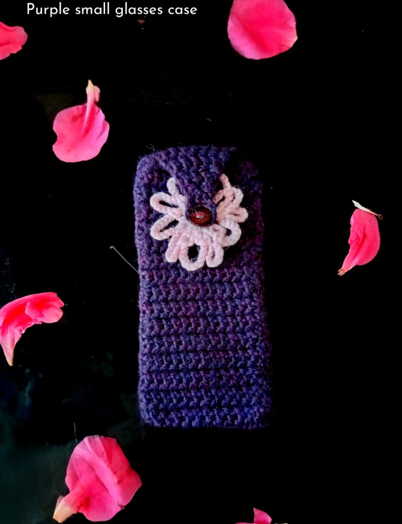 Crochet Handmade Small Glasses case