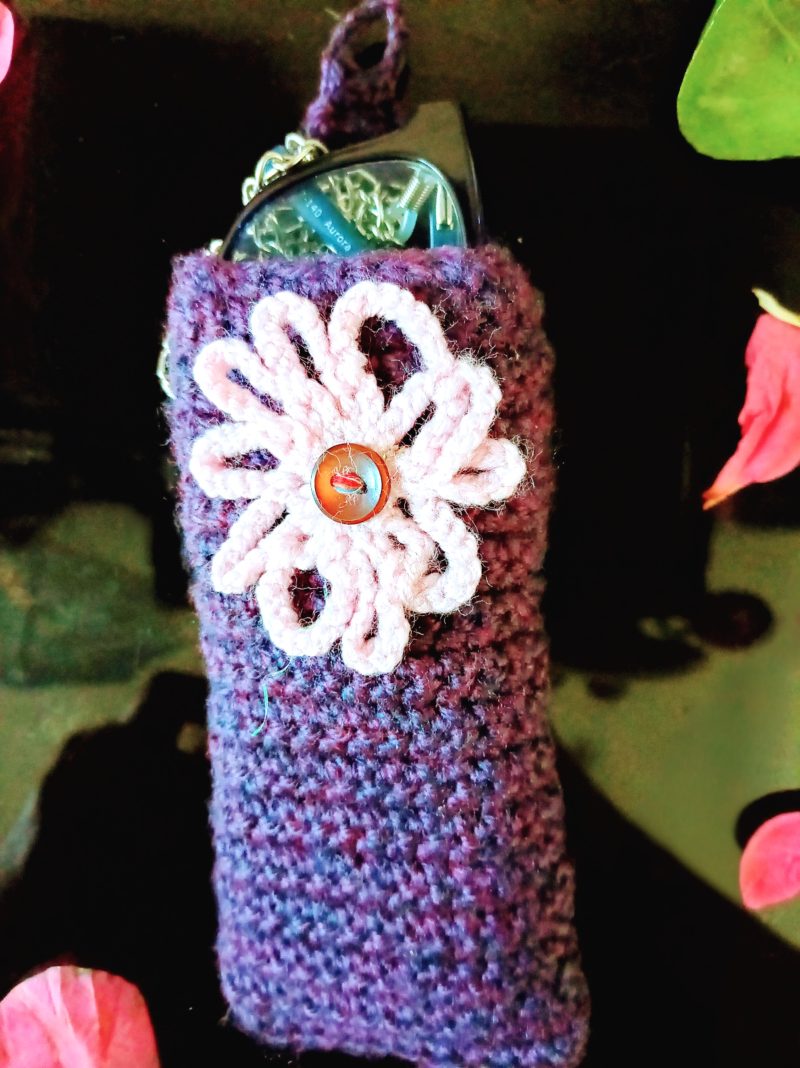 Crochet Handmade Small Glasses case