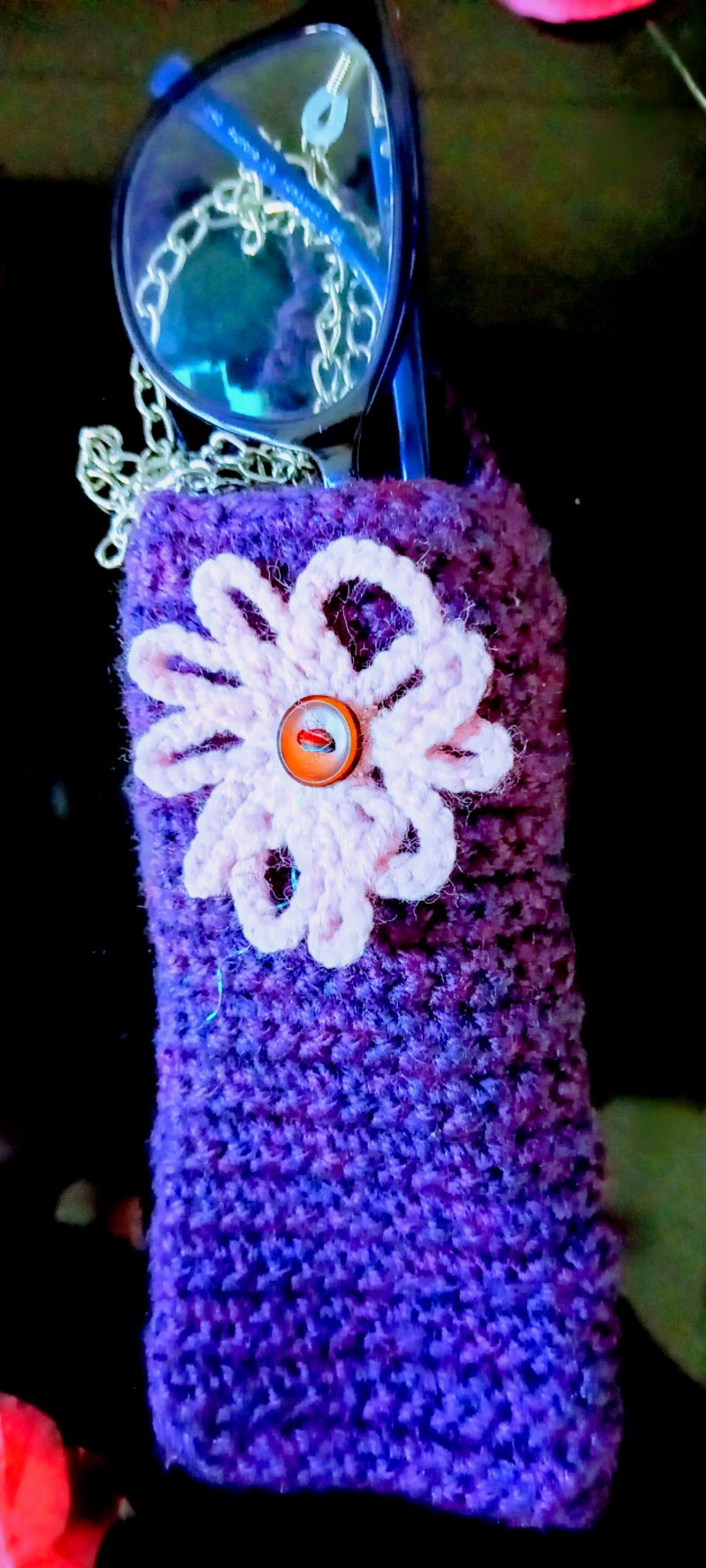 Crochet Handmade Small Glasses case