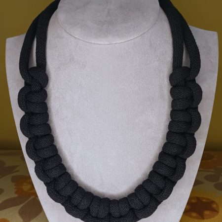 'Mandy' Macrame Chunky Necklace with Magnetic Clasp Fastening