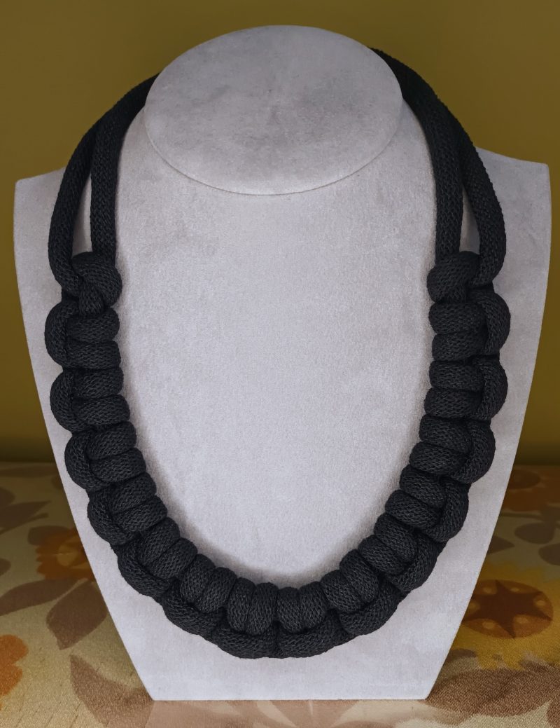 'Mandy' Macrame Chunky Necklace with Magnetic Clasp Fastening