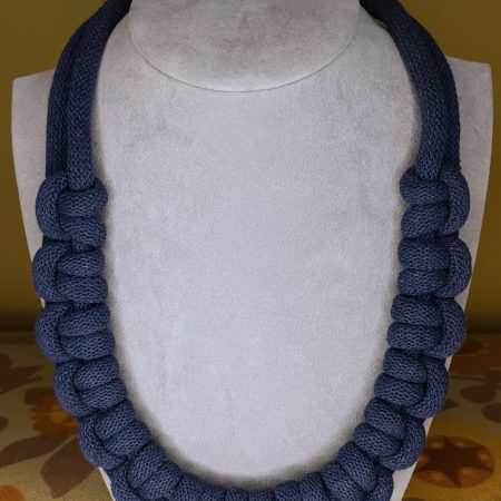 'Mandy' Macrame Chunky Necklace with Magnetic Clasp Fastening