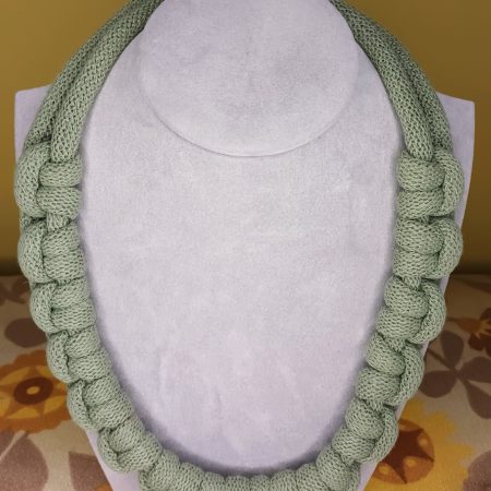 'Mandy' Macrame Chunky Necklace with Magnetic Clasp Fastening