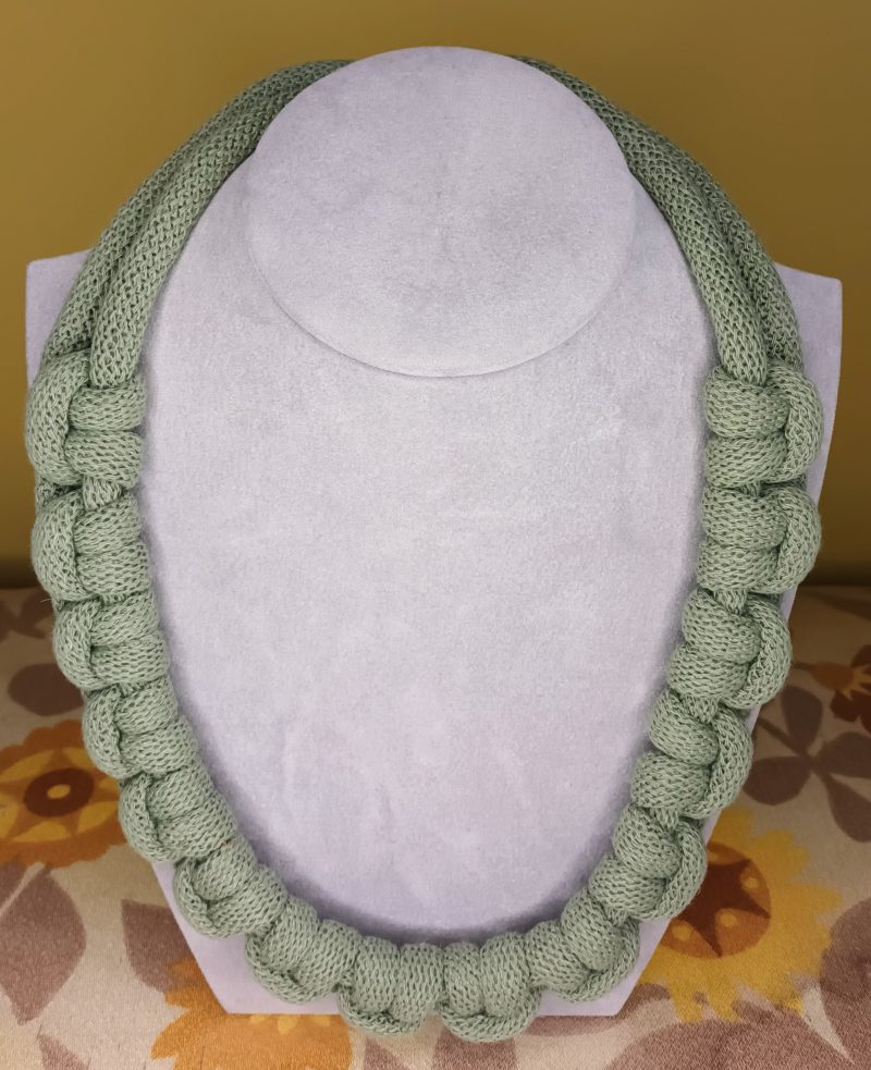 'Mandy' Macrame Chunky Necklace with Magnetic Clasp Fastening