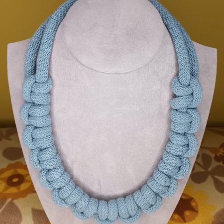 'Mandy' Macrame Chunky Necklace with Magnetic Clasp Fastening
