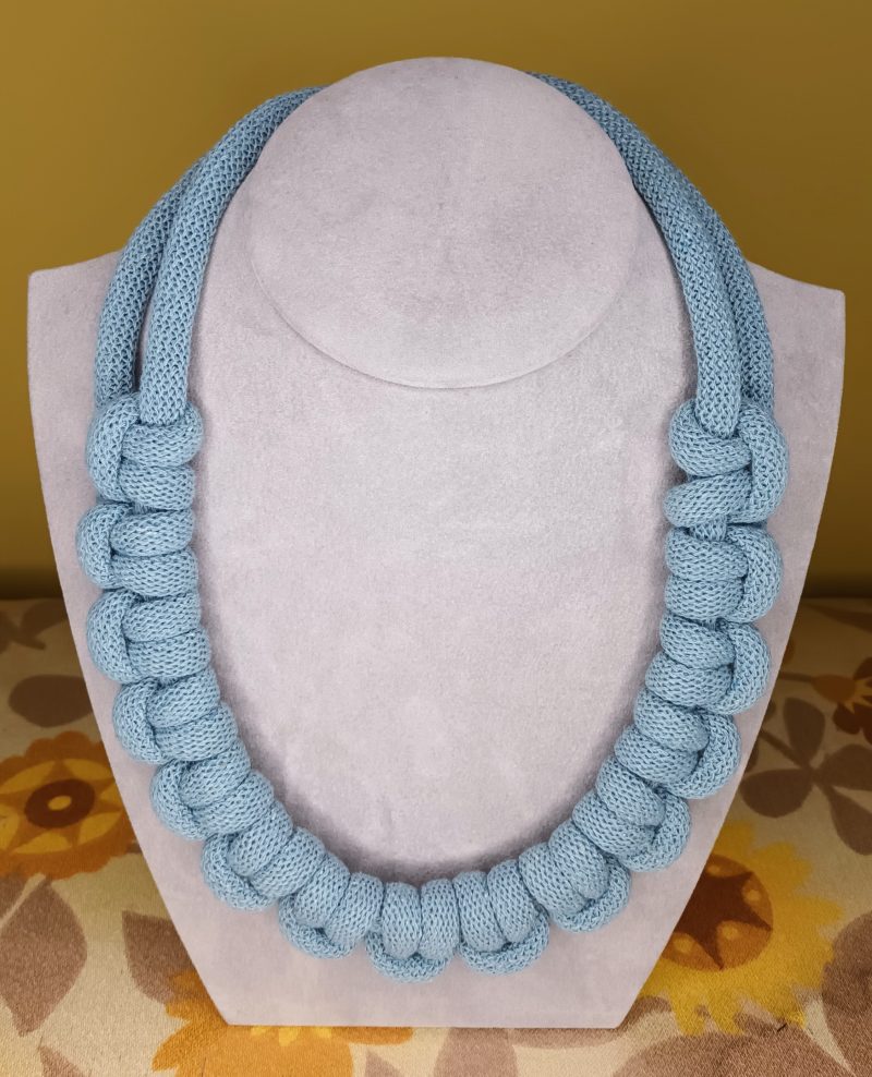 'Mandy' Macrame Chunky Necklace with Magnetic Clasp Fastening
