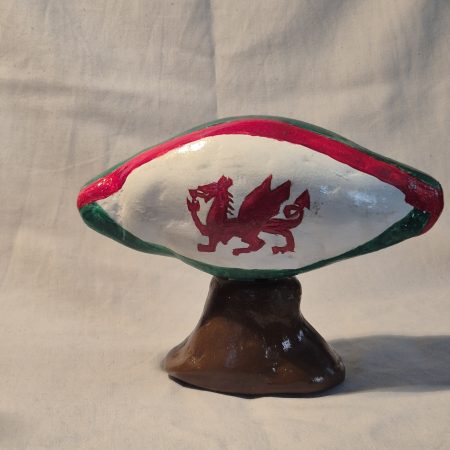Clay rugby ball