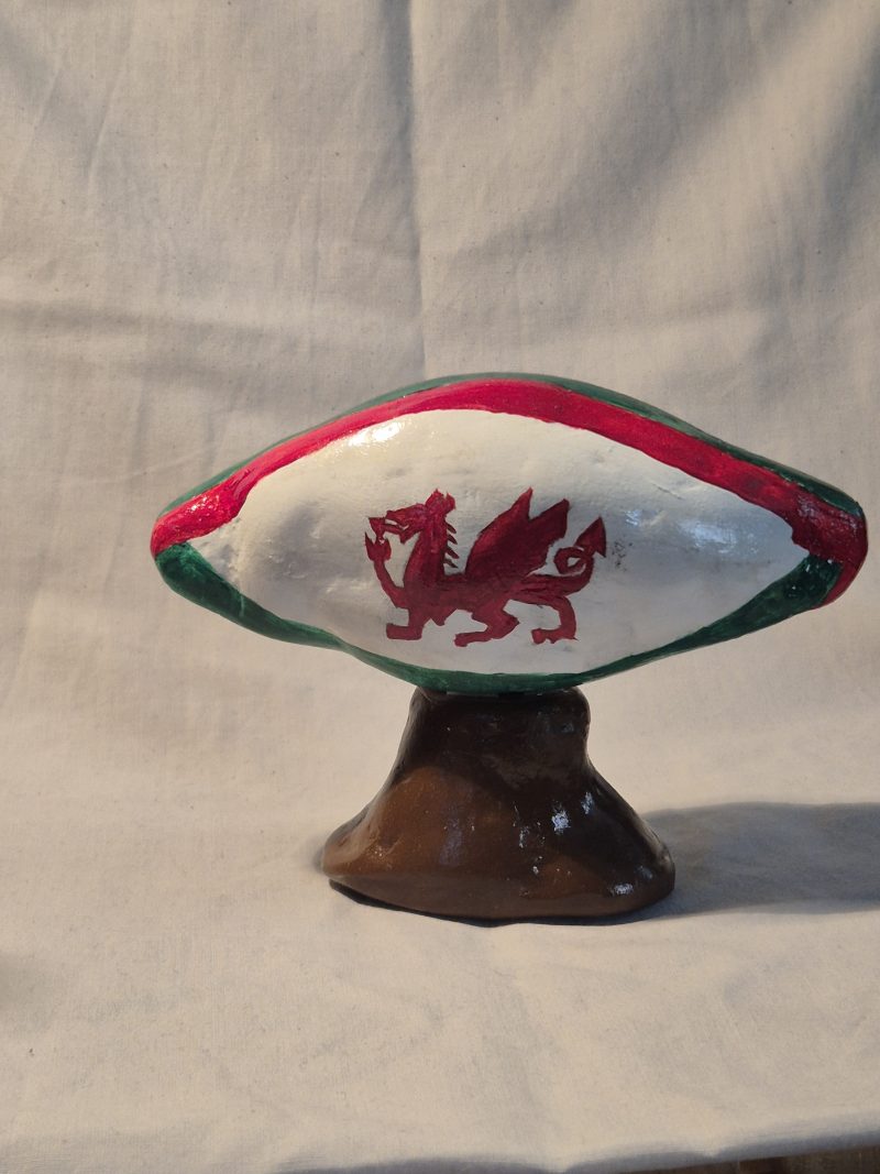 Clay rugby ball