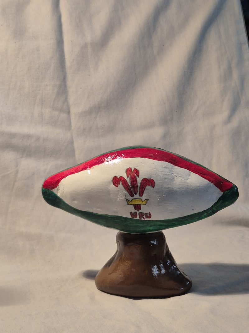Clay rugby ball