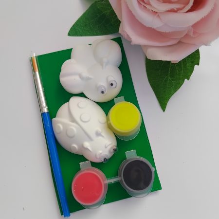 Paint Your Own Plaster Bubblebee and Ladybird Party Bag Filler,Kids Party Activity 🐞🐝