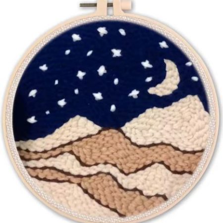 Punch Needle Kit | Starry Night (20cm Round)