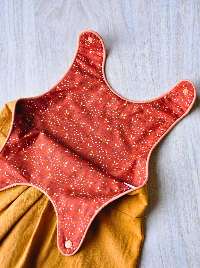 Handmade Toddler Dress | Linen Feel Fabric | Custom Embroidered Pocket