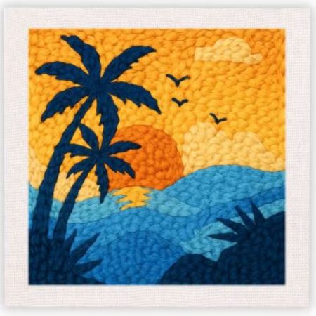 Punch Needle Kit | Seascape