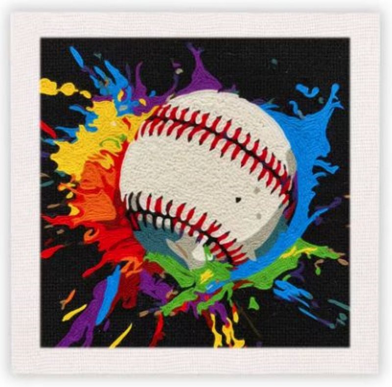 Punch Needle Kit | Baseball