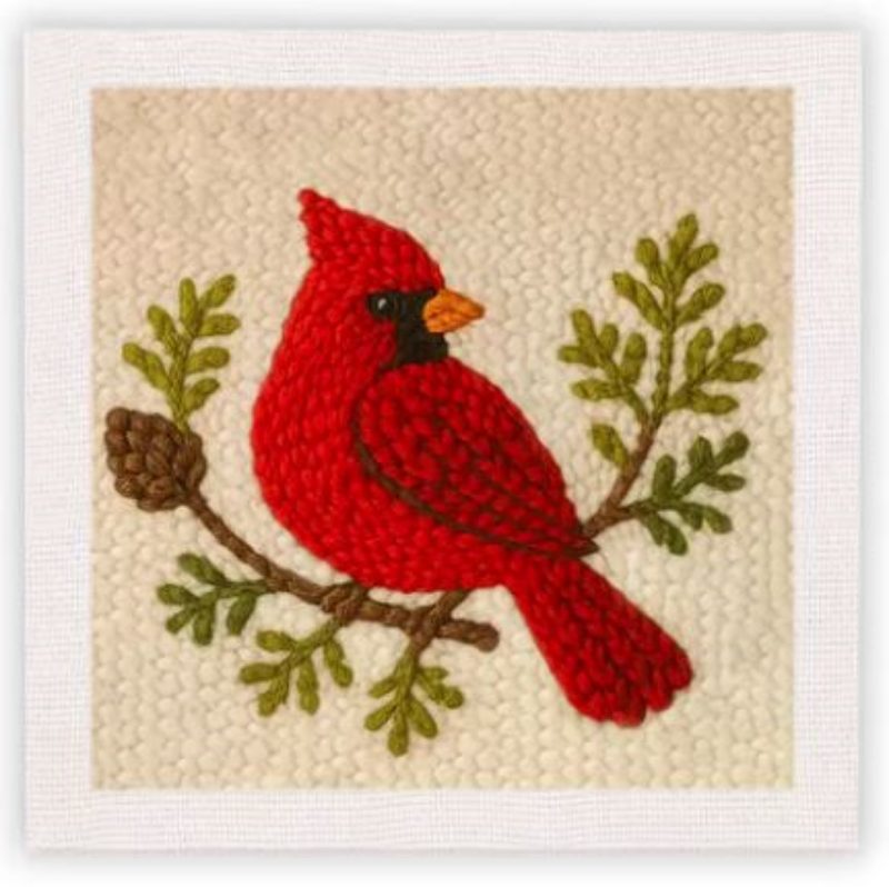 Punch Needle Kit | Cardinal