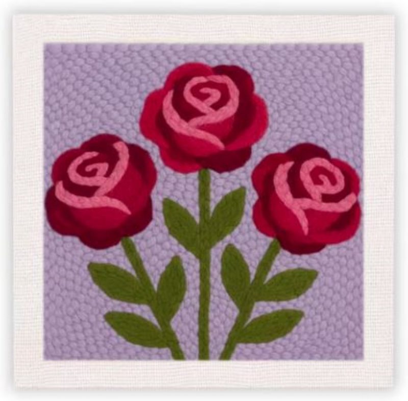 Punch Needle Kit | Red Roses
