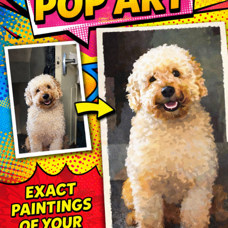 Personalised Pop art Painting (Medium)